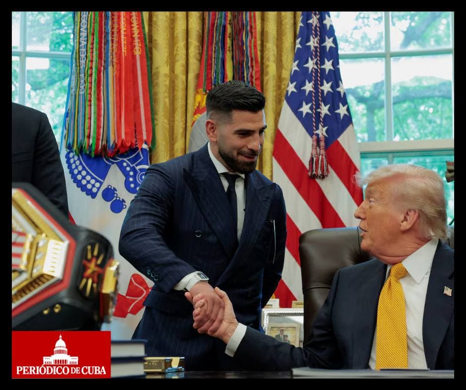 Topuria elogia a Trump tras visita histórica a la Casa Blanca