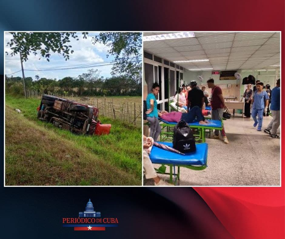 Accidente en Santo Domingo, Villa Clara deja 16 heridos
