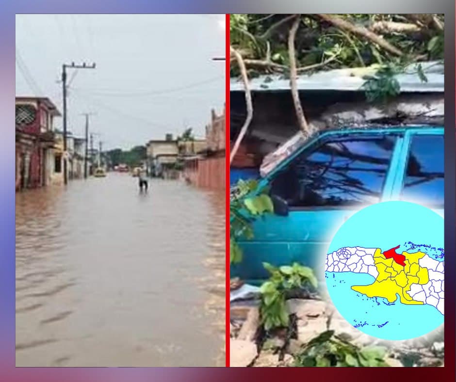 Fuerte tormenta con granizo impacta Cárdenas y provoca derrumbes