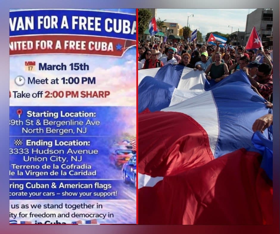 Caravana por una Cuba Libre: Unidos por la libertad y la democracia