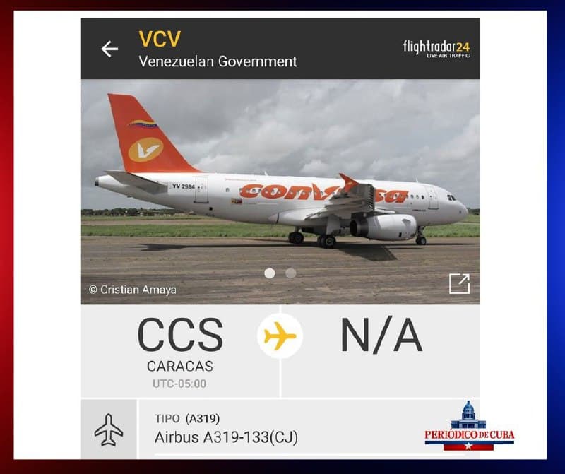 Vuelo presidencial Venezuela–Cuba: Airbus YV1004 genera sospechas por falta de transparencia