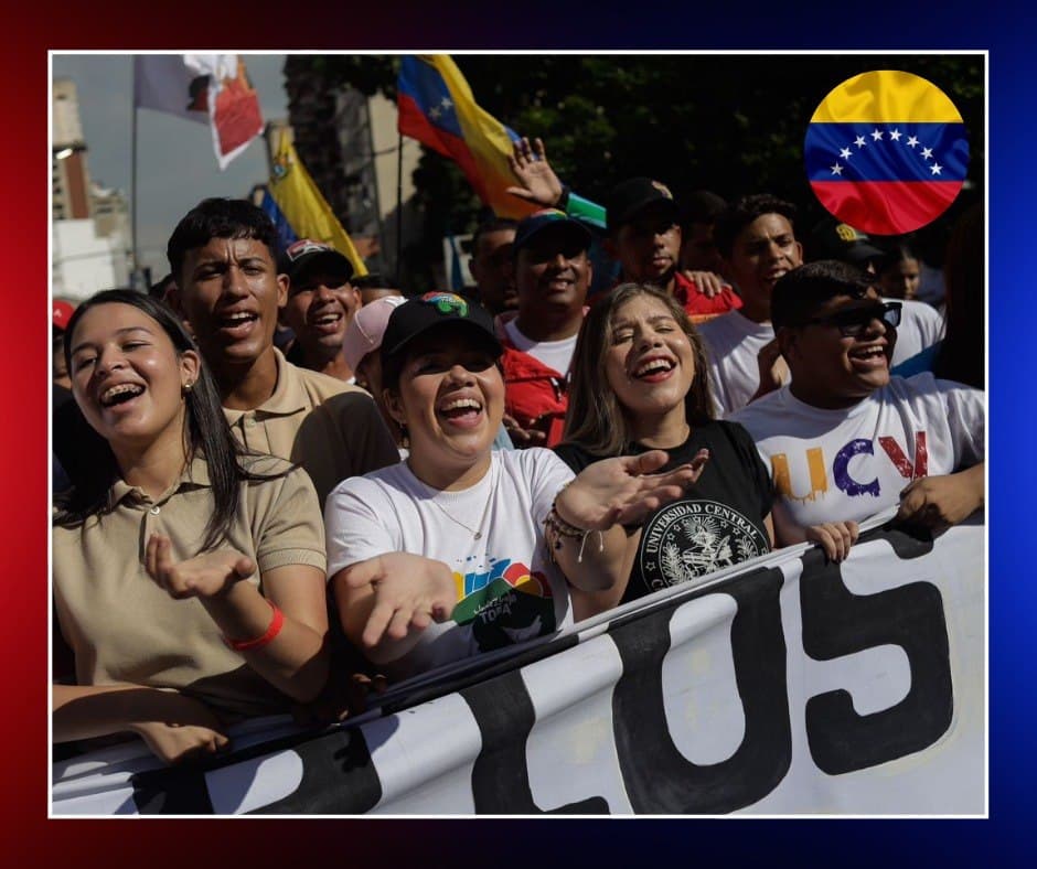 Estudiantes venezolanos celebran su día y respaldan el “5 veces sí” por el Esequibo