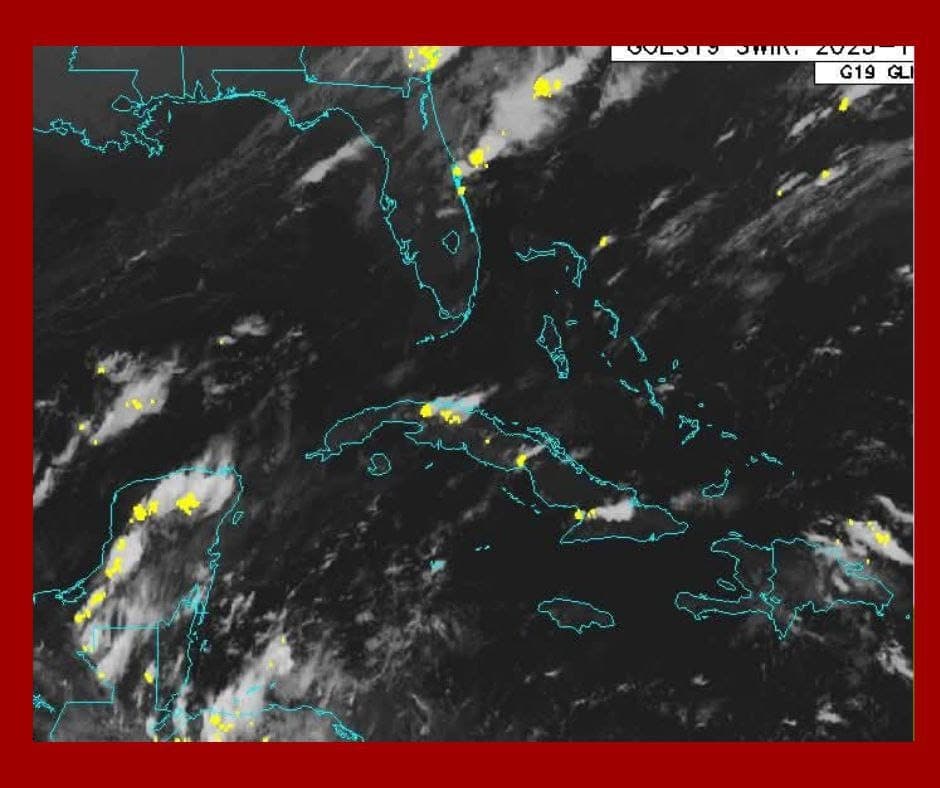 Alerta Meteorológica: Frente Frío se Aproxima al Occidente Cubano con Lluvias y Chubascos