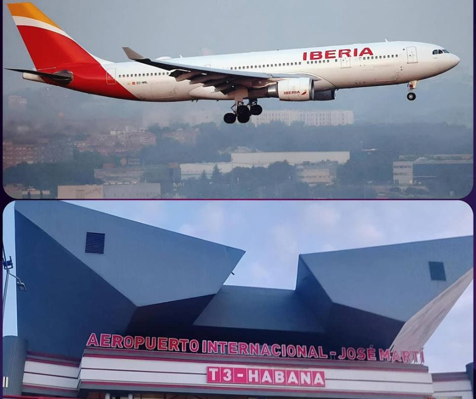 Iberia suspende vuelos a Cuba por falta de combustible