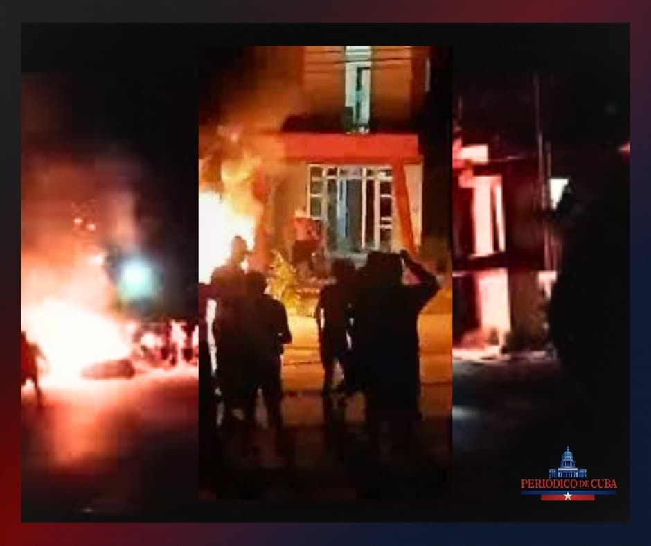 Protestas en Morón: manifestantes irrumpen en sede del PCC y reportan un herido de bala