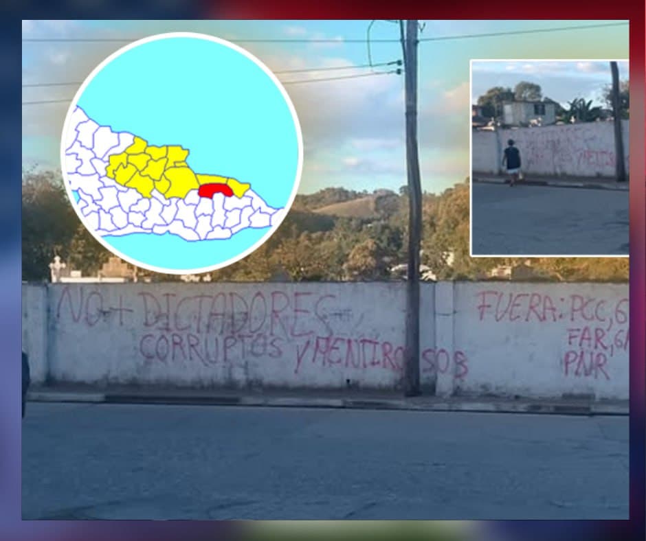 Aparecen carteles antigubernamentales en Sagua de Tánamo en medio del creciente descontento en Cuba