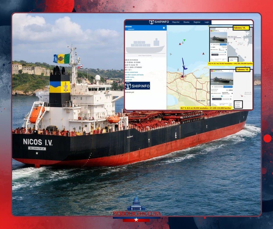 Llega a Matanzas el petrolero Nicos I.V. en medio del embargo energético y la crisis de combustible en Cuba