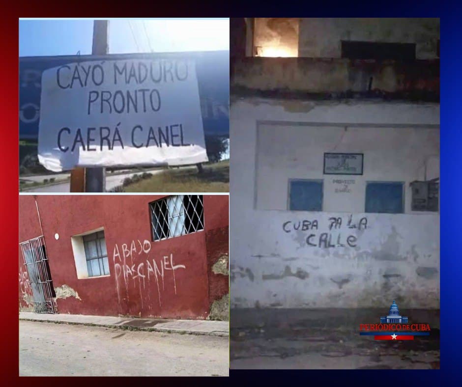 Carteles críticos contra el Gobierno cubano aparecen en varias provincias y generan debate social