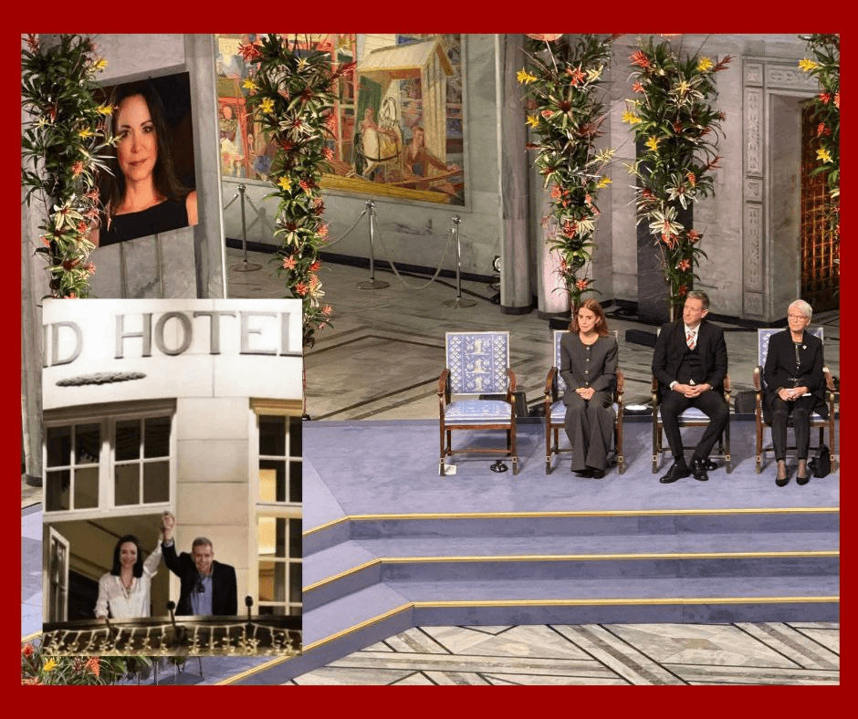 Ceremonia del Nobel de la Paz 2025 marcada por ausencia forzada de María Corina Machado
