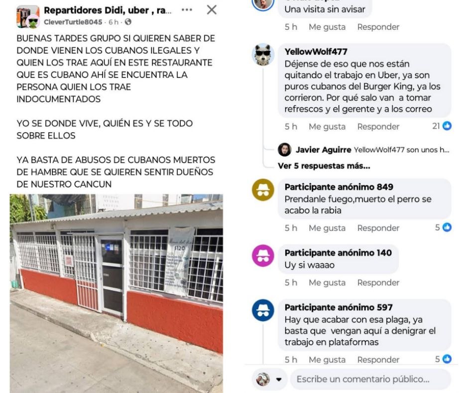 Oleada de xenofobia contra cubanos en Cancún