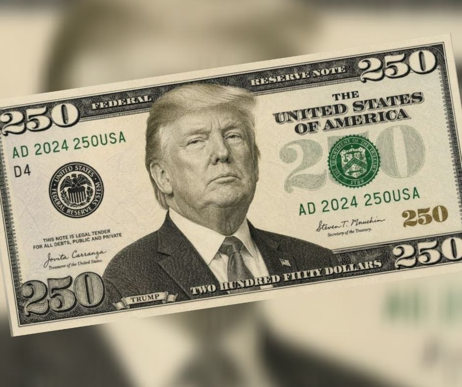 EE. UU. estudia la emisión de un histórico billete de 250 dólares