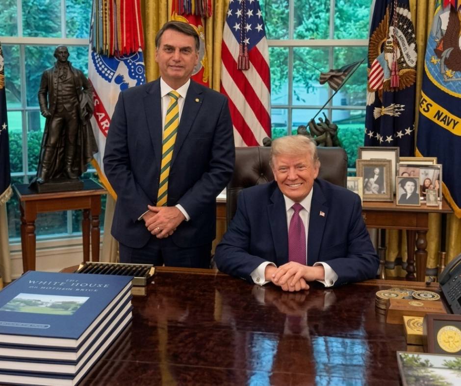 Trump se reúne con Flavio Bolsonaro en EE.UU.