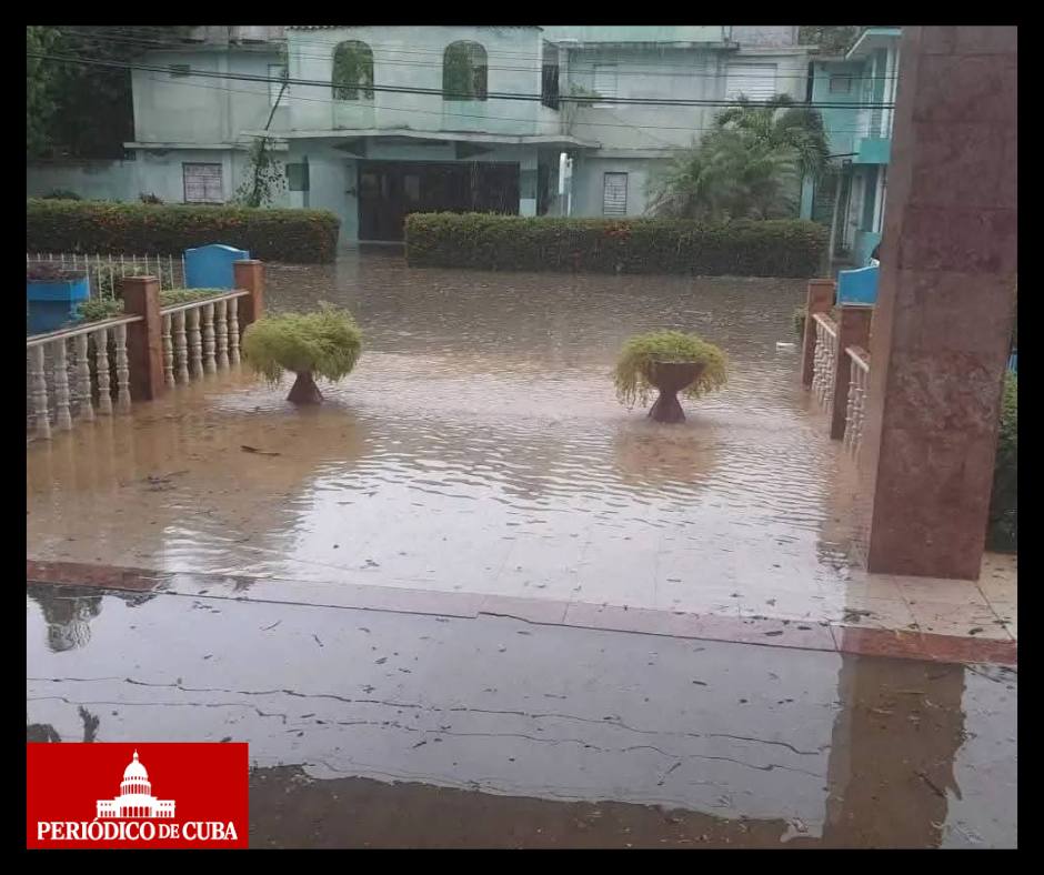 Tormenta severa en Bayamo: inundaciones y granizo