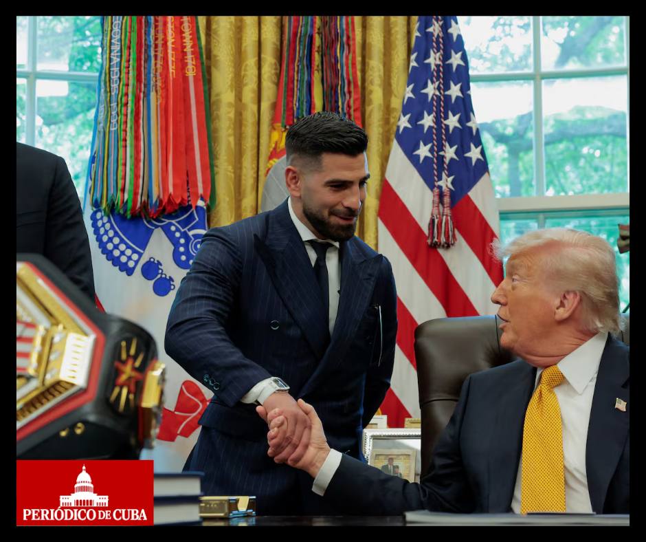 Topuria elogia a Trump tras visita histórica a la Casa Blanca