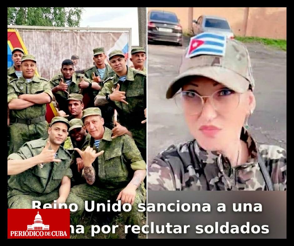 Reino Unido sanciona a cubana por reclutar mercenarios para Rusia