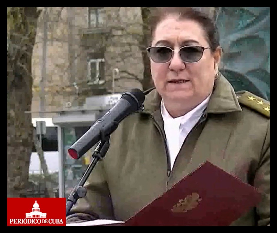 Coronel cubana en Moscú: “Nuestro pueblo luchará”, en un discurso tan infundado como desconectado de la realidad