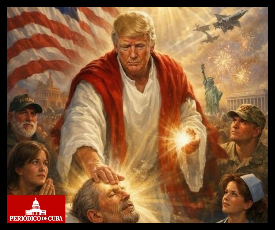 Trump se compara con Jesucristo en redes sociales tras sus críticas al Papa León XIV