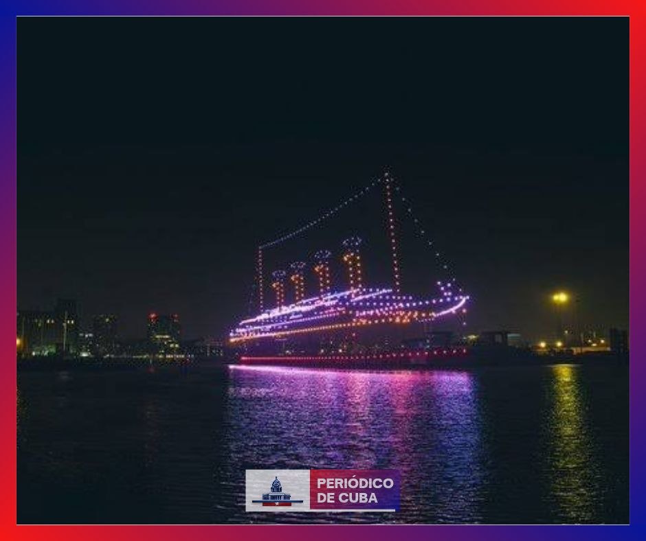 Belfast honra al Titanic con drones
