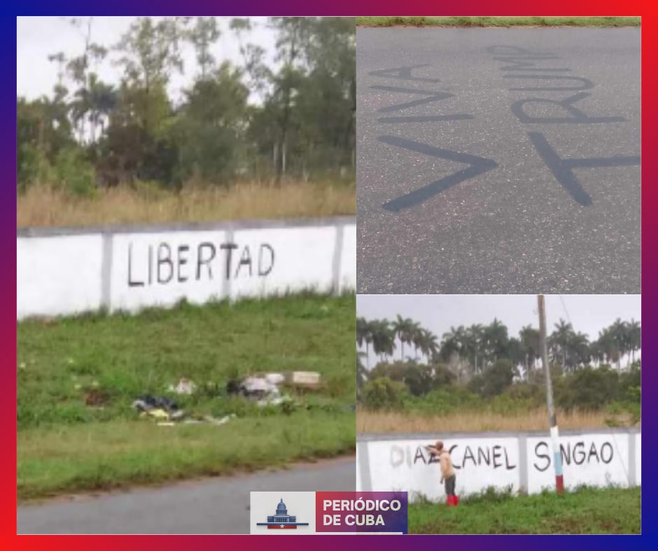 Reportan aparición de carteles contra el régimen en Jovellanos, Matanzas