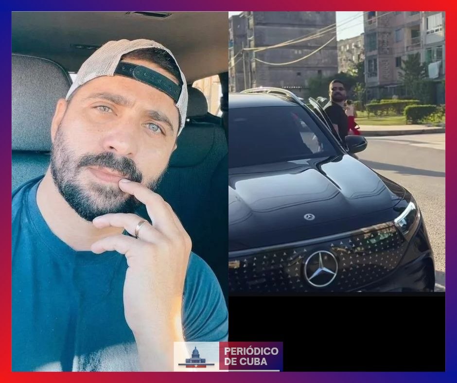El actor cubano Alejandro Cuervo muestra su nuevo Mercedes-Benz eléctrico en medio de la crisis nacional