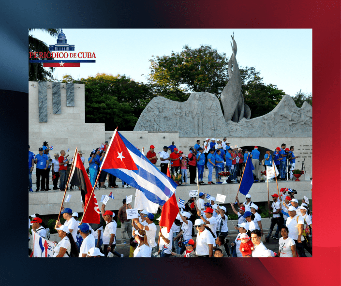 Reportan concentración de fuerzas afines al gobierno frente a sede del Partido Comunista en Bayamo