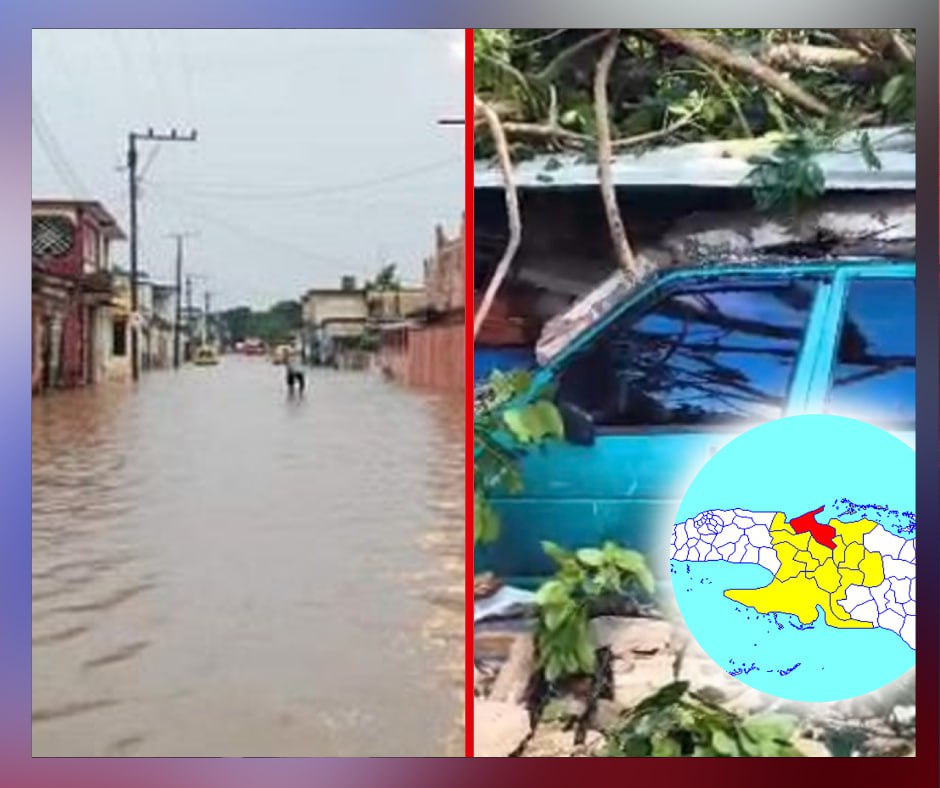 Fuerte tormenta con granizo impacta Cárdenas y provoca derrumbes