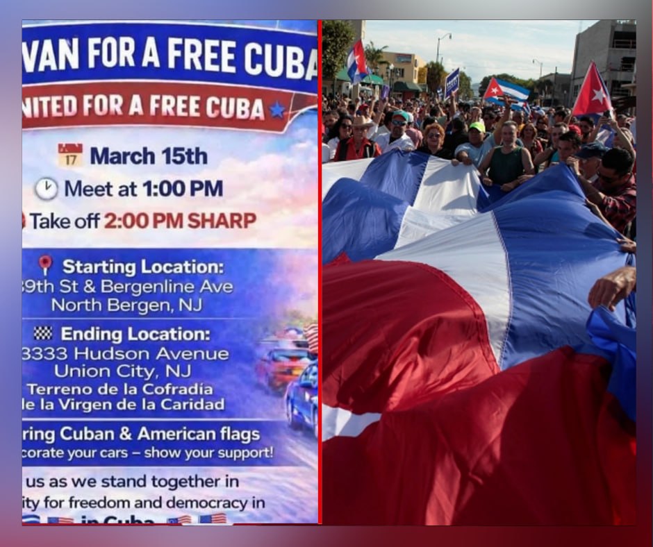 Caravana por una Cuba Libre: Unidos por la libertad y la democracia