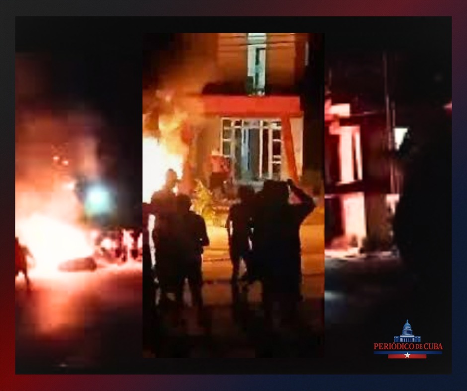 Protestas en Morón: manifestantes irrumpen en sede del PCC y reportan un herido de bala