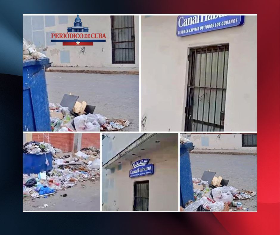 Canal Habana rodeado de basura: periodismo bajo ideología y crisis sanitaria