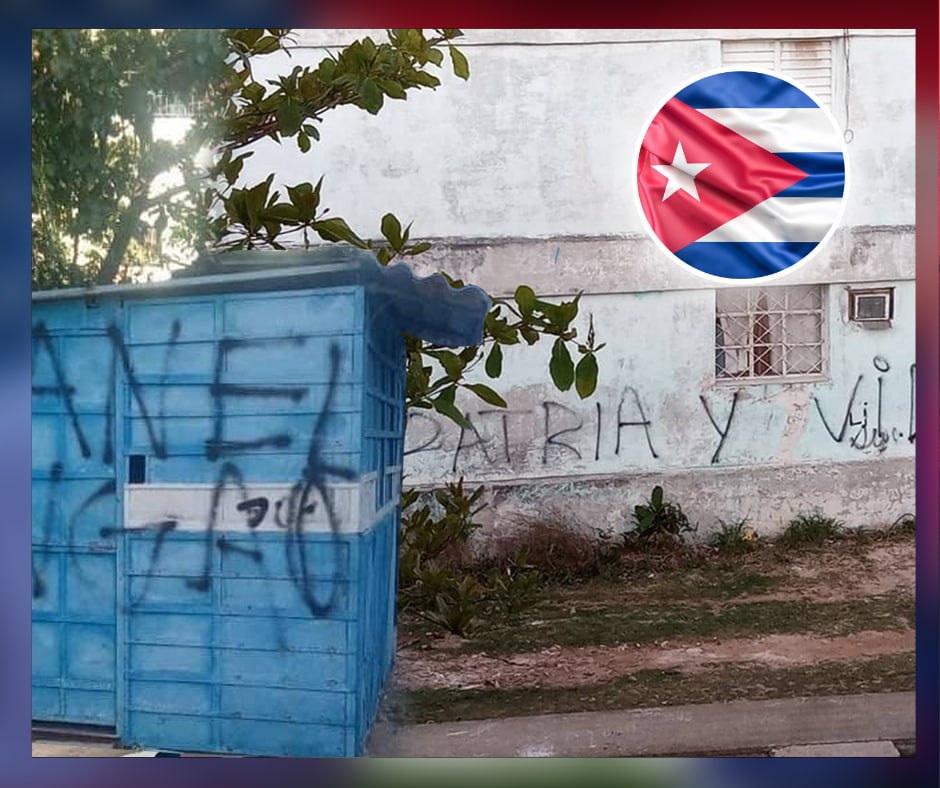 Graffitis contra la dictadura castrista aparecen en Alamar