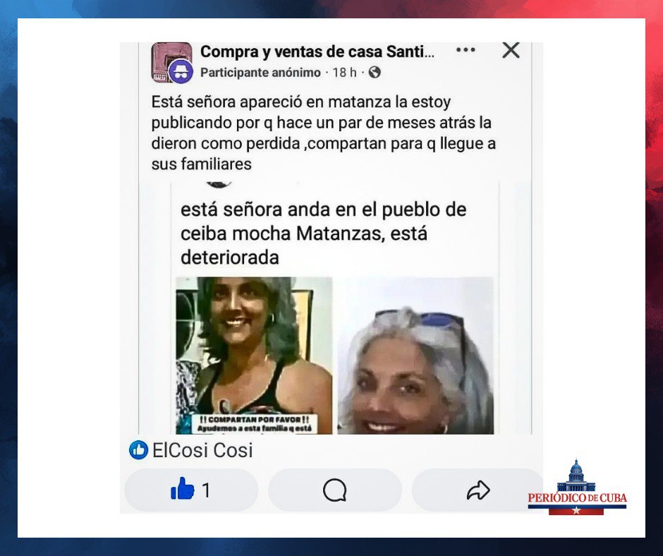 Reportan que Doraiky Águila, desaparecida hace meses, habría sido vista en Ceiba Mocha, Matanzas