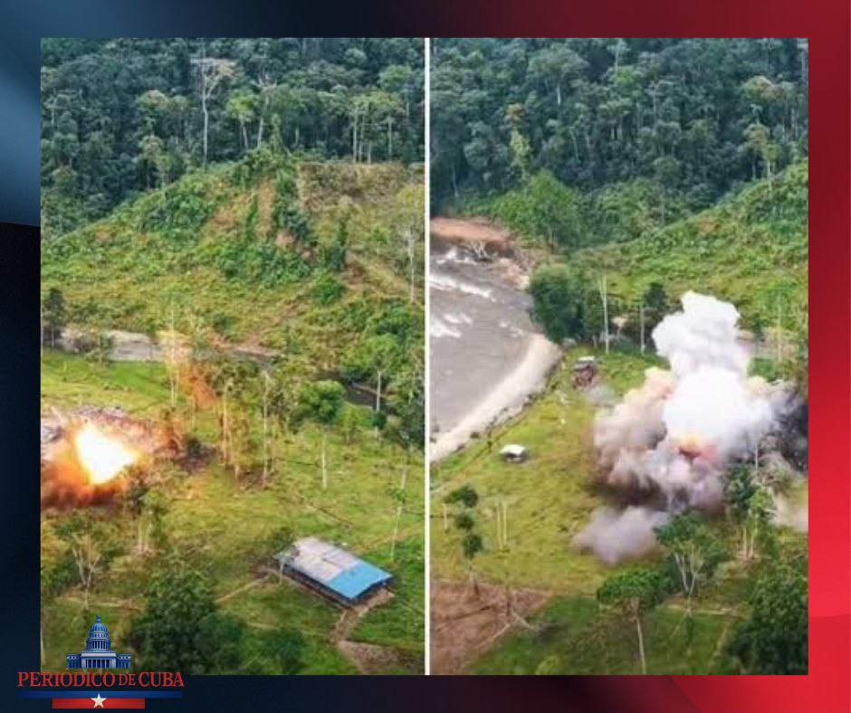 Ecuador y EE.UU. destruyen base narco en la Amazonía