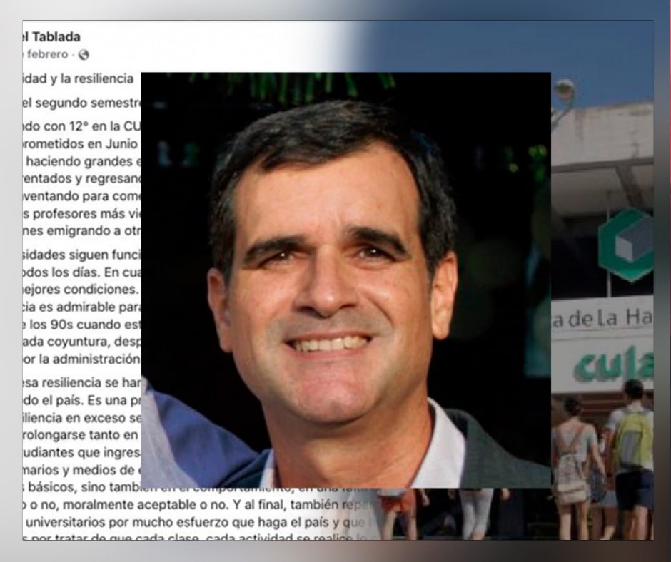 Expulsan de la CUJAE al profesor Abel Tablada por críticas en Facebook