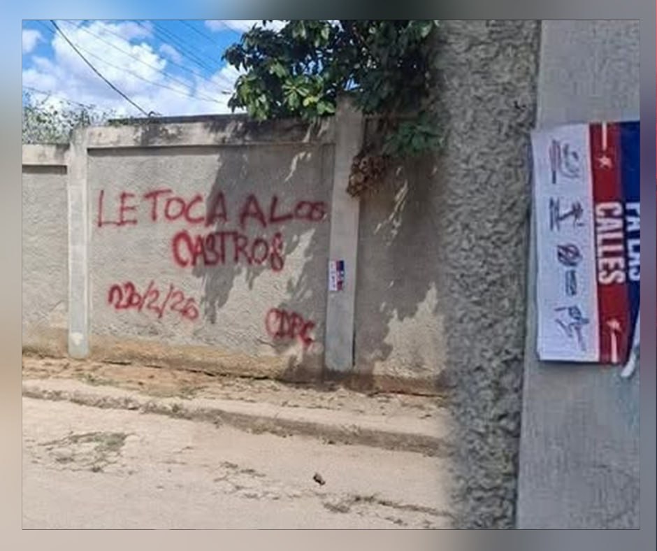 Grafiti en Boyeros refleja malestar social en medio de la crisis cubana