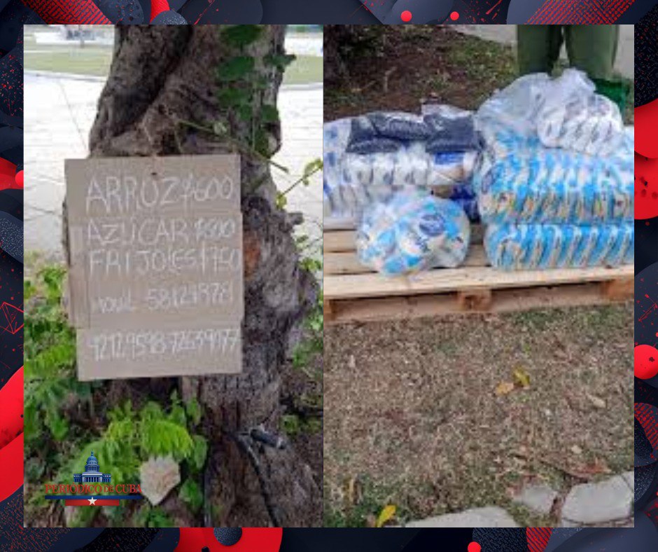 Imágenes muestran presunta venta en La Habana de productos que serían donaciones enviadas por México