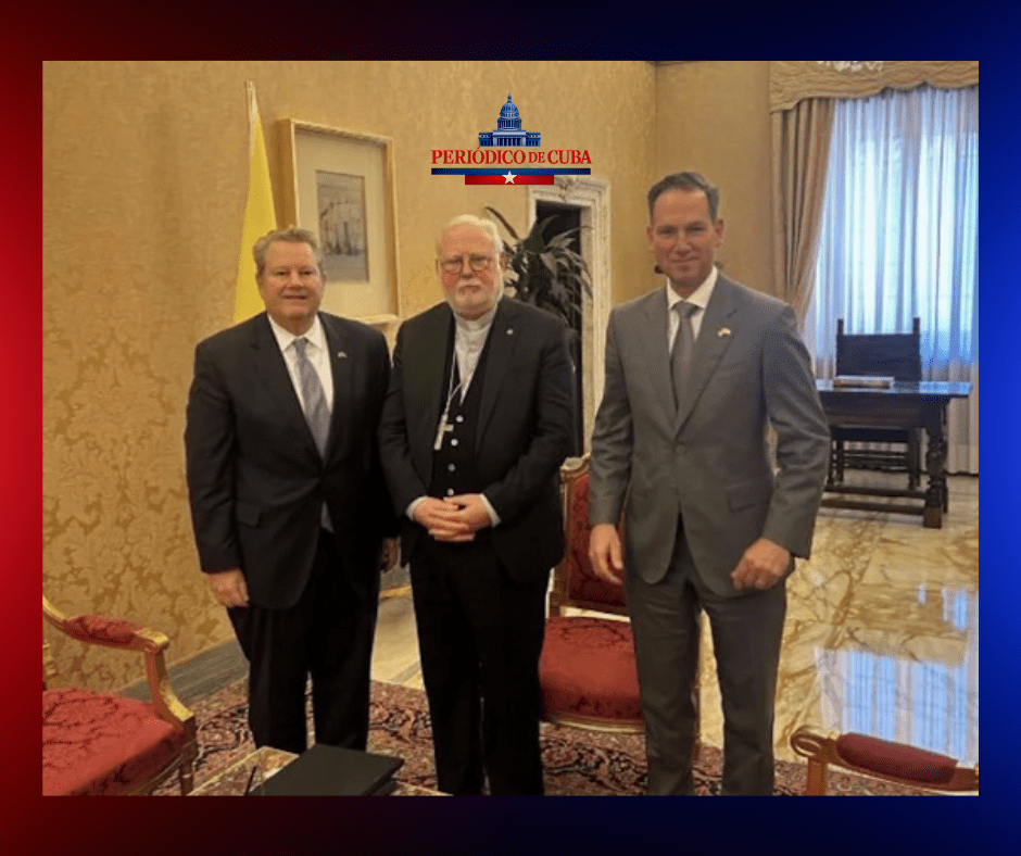 Mike Hammer se reúne en Roma con el Vaticano para abordar el apoyo de EE.UU. a la libertad del pueblo cubano