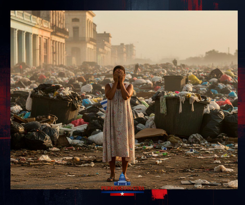 Basura desbordada en Centro Habana convierte una esquina céntrica en foco de riesgo sanitario