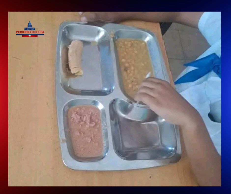 Indignación en Cuba por almuerzo escolar viral que refleja la crisis alimentaria