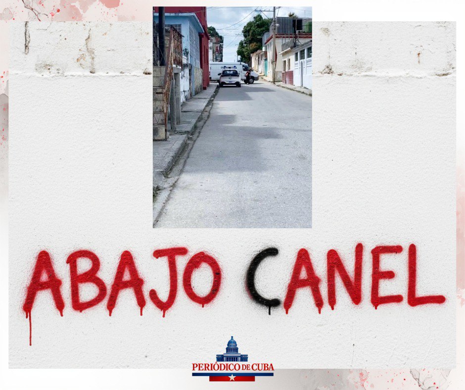 Carteles contra el gobierno aparecen en Guanabacoa y desatan operativo policial