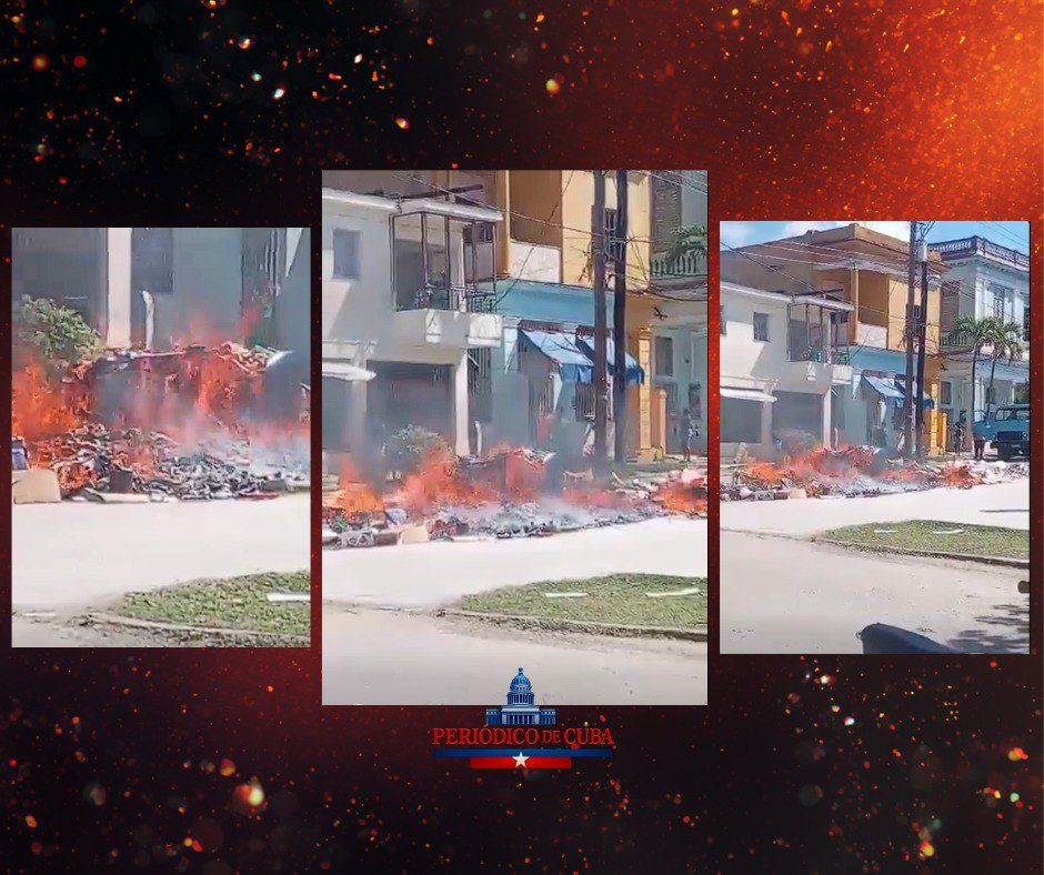 Incendian contenedores de basura en Santos Suárez en medio del malestar por apagones y abandono estatal
