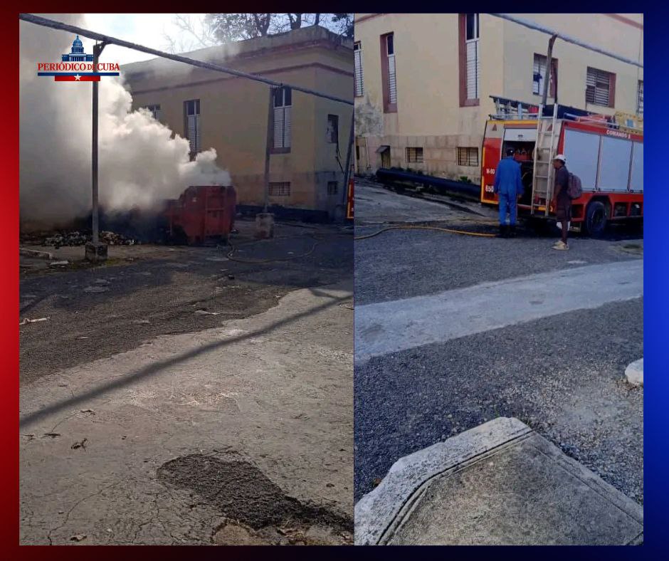 Incendio en el Hospital Calixto García alarma a La Habana
