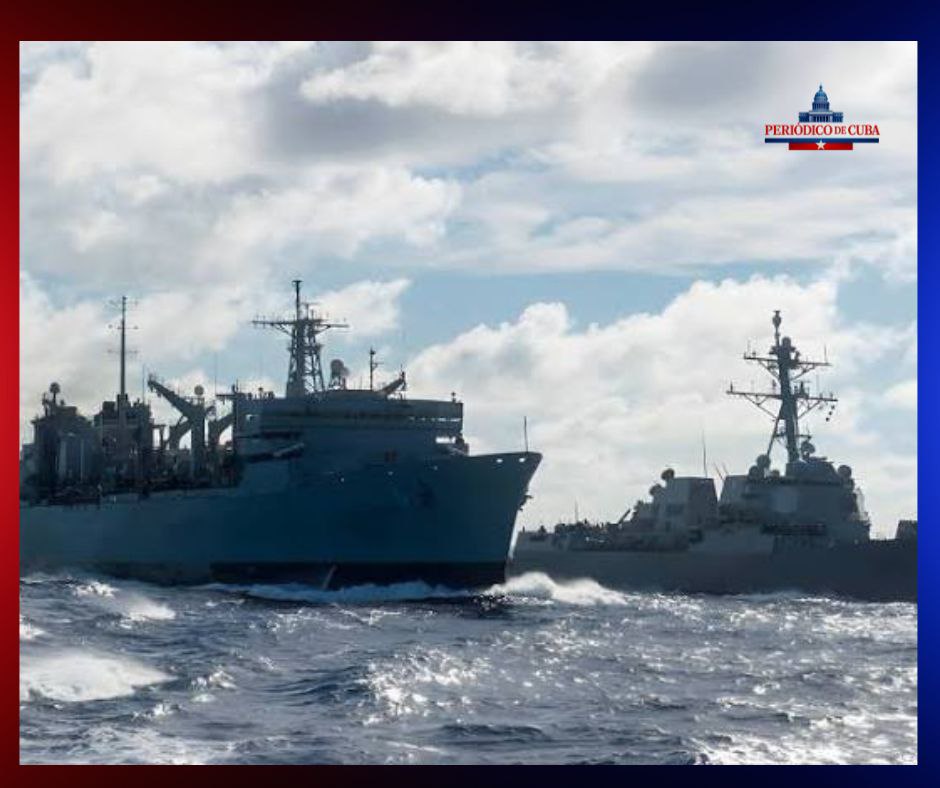 Choque entre el USS Truxtun y el USNS Supply durante maniobra de reabastecimiento en el Caribe