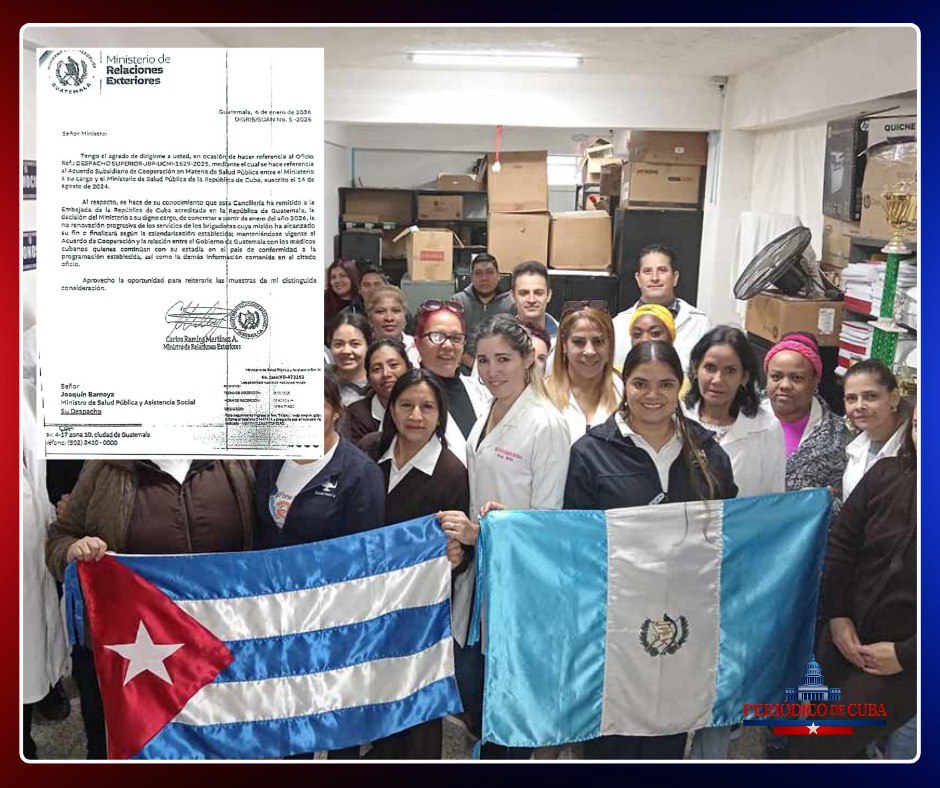 Guatemala pone fin a la brigada médica cubana tras 27 años de cooperación