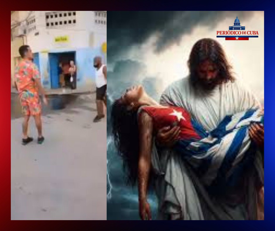 Un joven proclama “Solo hay un Dios” en las calles del oriente cubano: símbolo de resistencia espiritual