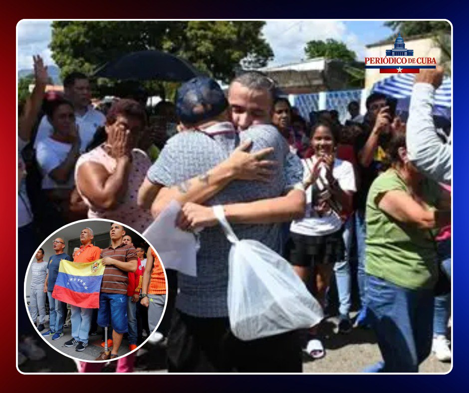 Venezuela anuncia liberaciones de presos políticos mientras Cuba mantiene silencio