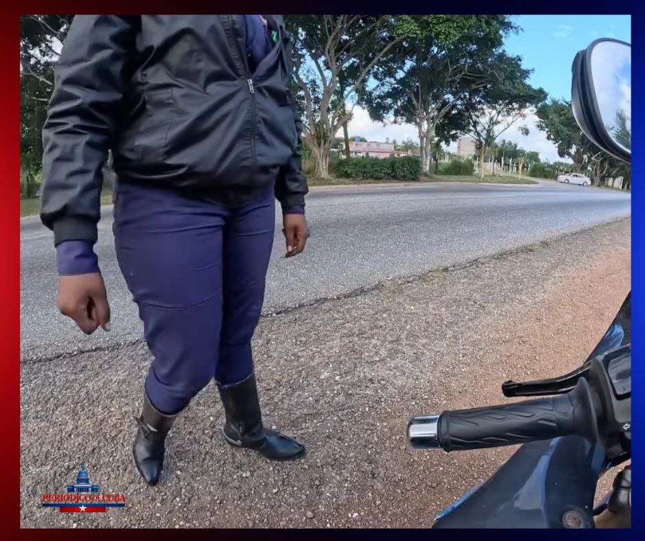 Video viral muestra a agente de la PNR diciendo que la “excita la velocidad” durante control policial en Cuba