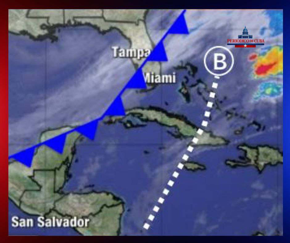 Frente frío llega a Cuba con lluvias y marejadas