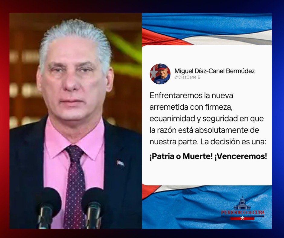 Díaz-Canel responde a aranceles de EE.UU. con mensaje patriótico en medio de crisis