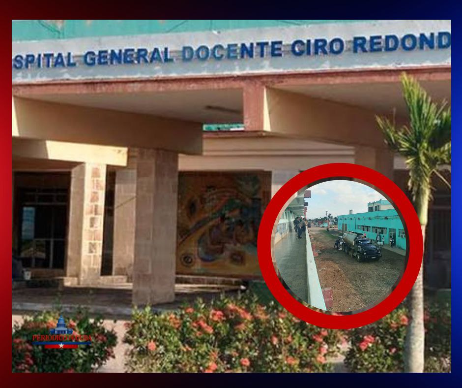 Hospital Ciro Redondo en Artemisa cumple tres días sin agua potable y opera en condiciones críticas