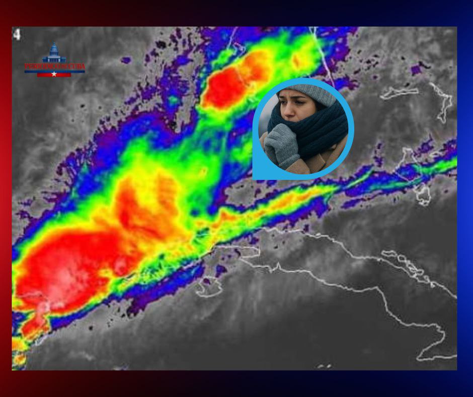 Frente ártico afectará Cuba y Florida con temperaturas inéditas este 1 de febrero